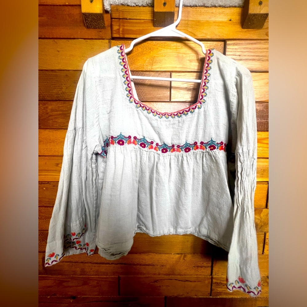 Natural Life Linen Top, L